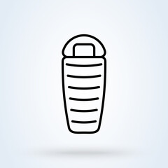 Sleeping Bag. Simple modern icon design illustration.