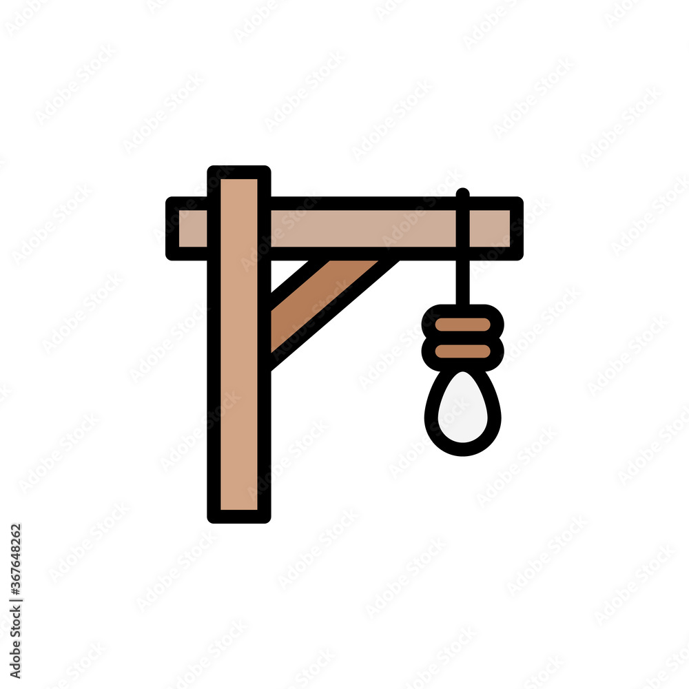 Poster rope icon. simple color with outline vector elements of pirate icons for ui and ux, website or mobil