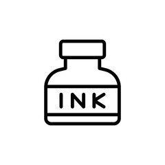 Ink, tattoo icon. Simple line, outline vector elements of tattooing icons for ui and ux, website or mobile application