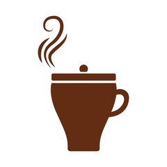 cup of hot coffee with lid