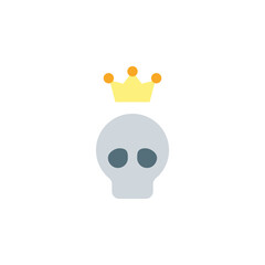 Skull, crown, tattoo icon. Simple color vector elements of tattooing icons for ui and ux, website or mobile application