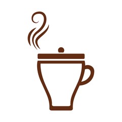 cup of hot coffee with lid