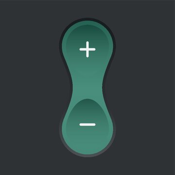 increase and decrease volume button