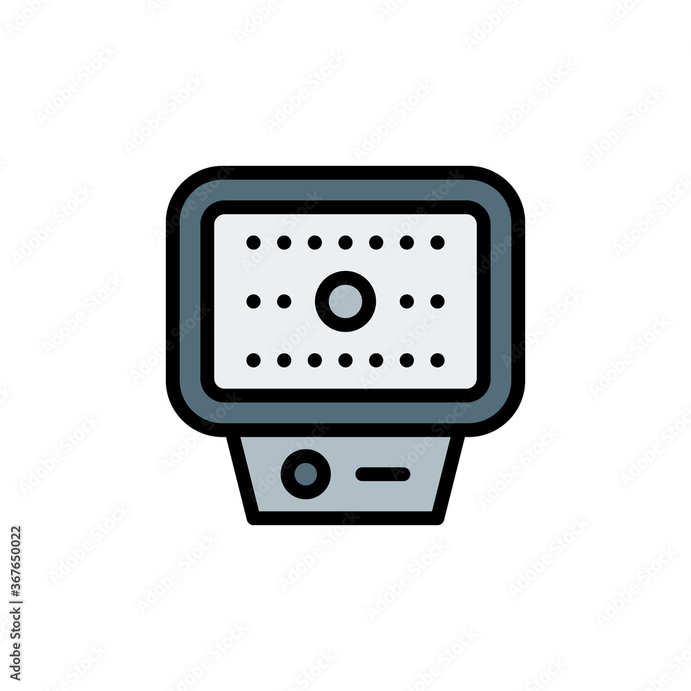 Poster tattoo device icon. simple color with outline vector elements of tattooing icons for ui and ux, webs