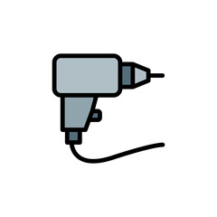 Tattoo machine, professional icon. Simple color with outline vector elements of tattooing icons for ui and ux, website or mobile application
