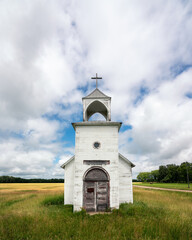abandoned church outside Ada, MN