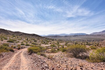Camino a la Quebrada de las Señoritas en Uquia, Jujuy, Argentina