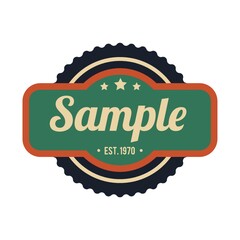 Obraz premium sample label