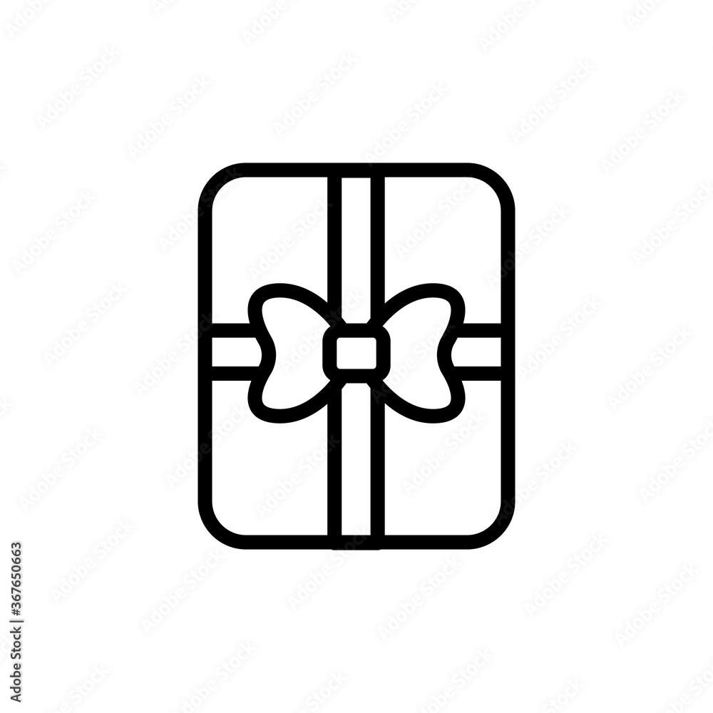 Poster gift, box, present icon. simple line, outline vector elements of present icons for ui and ux, websit