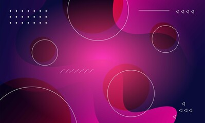 Modern gradient shapes composition background