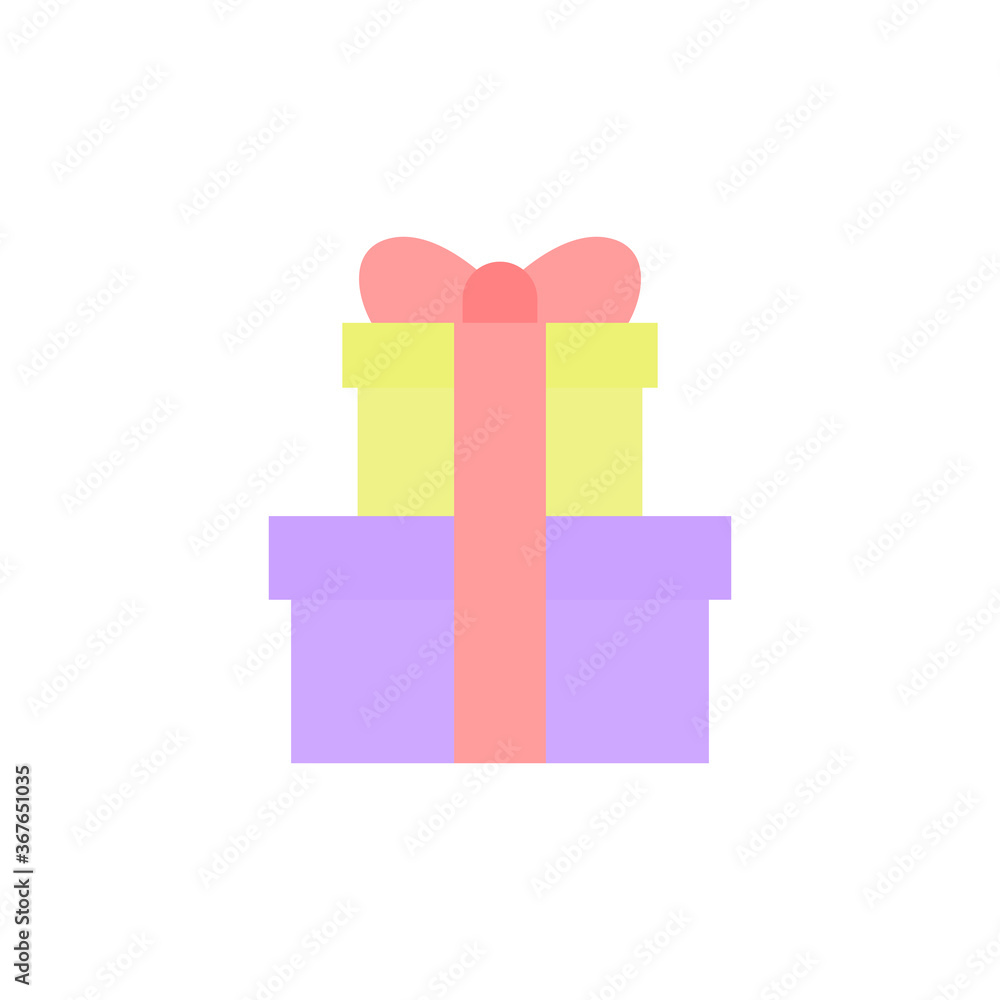 Poster gift, box, present icon. simple color vector elements of present icons for ui and ux, website or mob