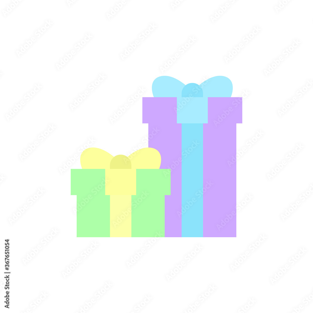 Poster gift, box, present icon. simple color vector elements of present icons for ui and ux, website or mob