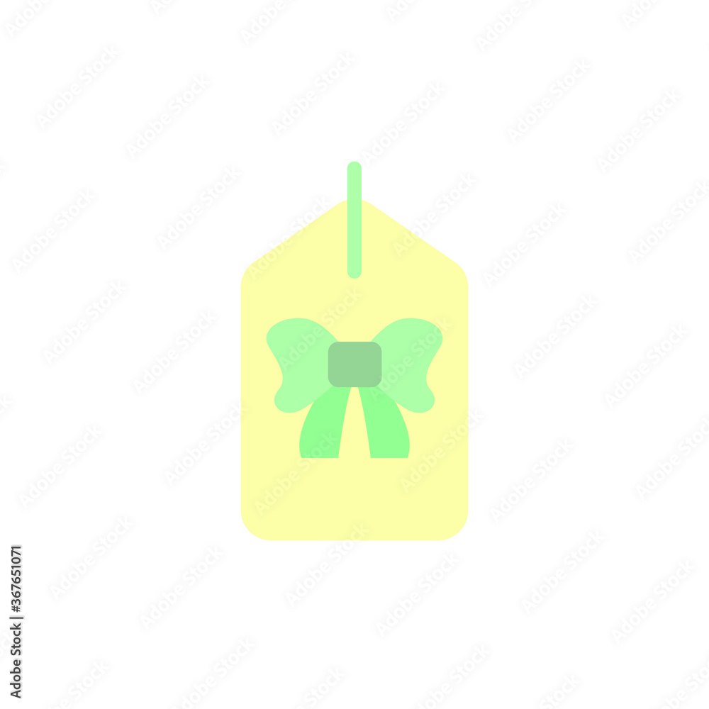 Poster ribbon, label icon. simple color vector elements of present icons for ui and ux, website or mobile a