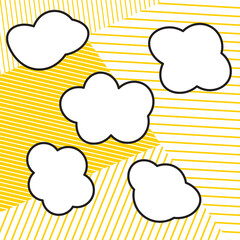 Bubble speech on comic background