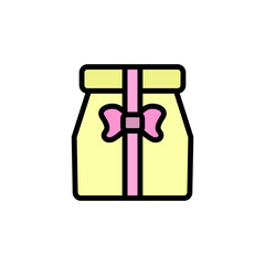 Gift, package, present icon. Simple color with outline vector elements of present icons for ui and ux, website or mobile application