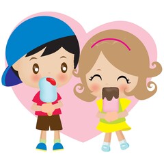 couple eating ice cream