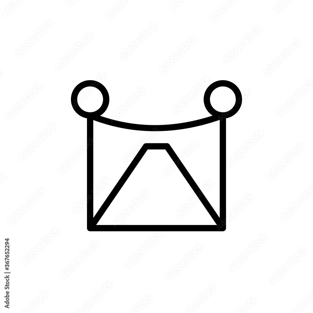 Poster red carpet, event icon. simple line, outline vector elements of cultural activities icons for ui and