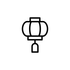 Fototapeta na wymiar Chinese lantern, decoration icon. Simple line, outline vector elements of cultural activities icons for ui and ux, website or mobile application