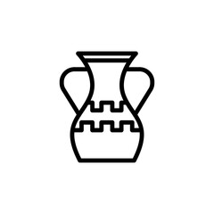Vase, art icon. Simple line, outline vector elements of cultural activities icons for ui and ux, website or mobile application