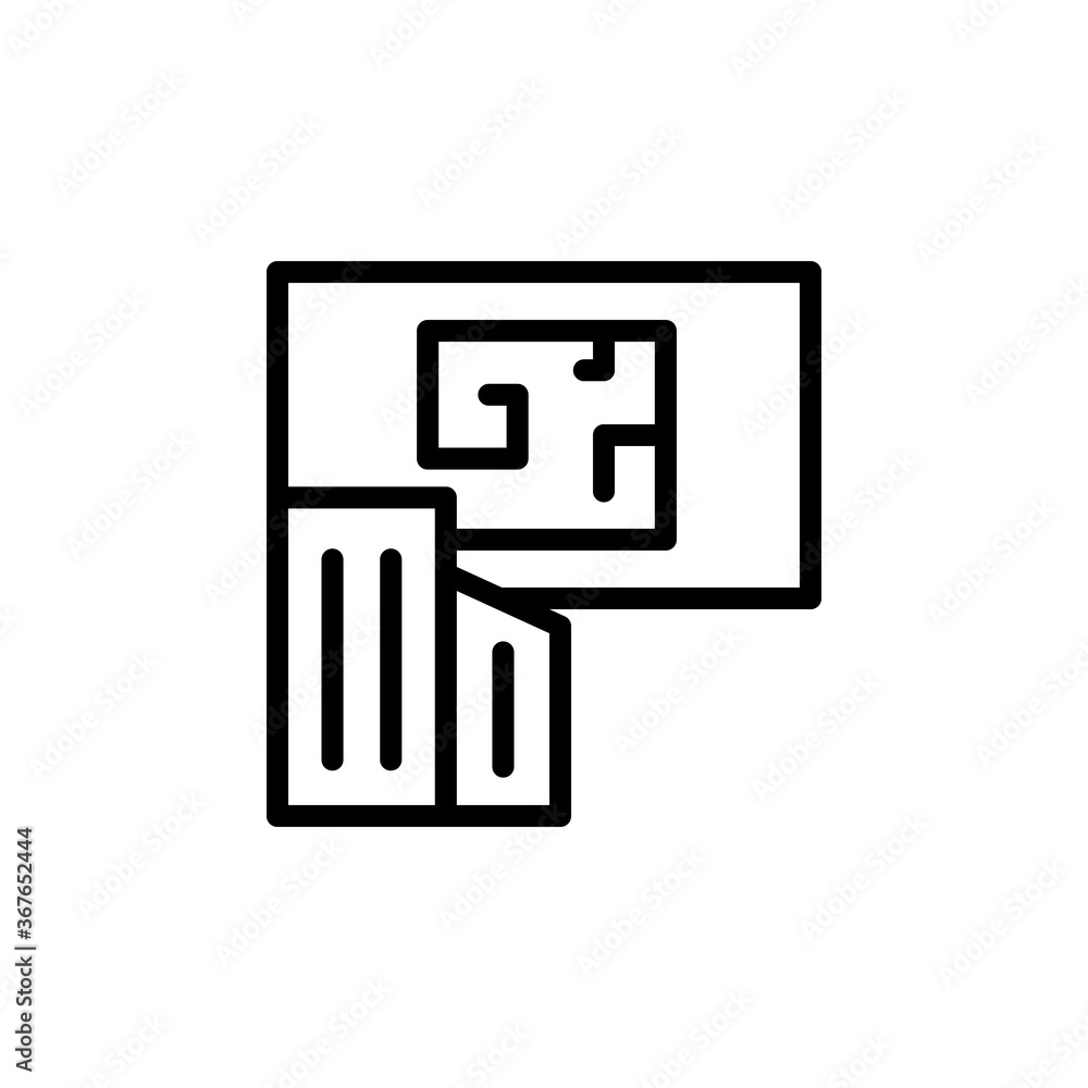 Poster building, drawing, architecture icon. simple line, outline vector elements of cultural activities ic