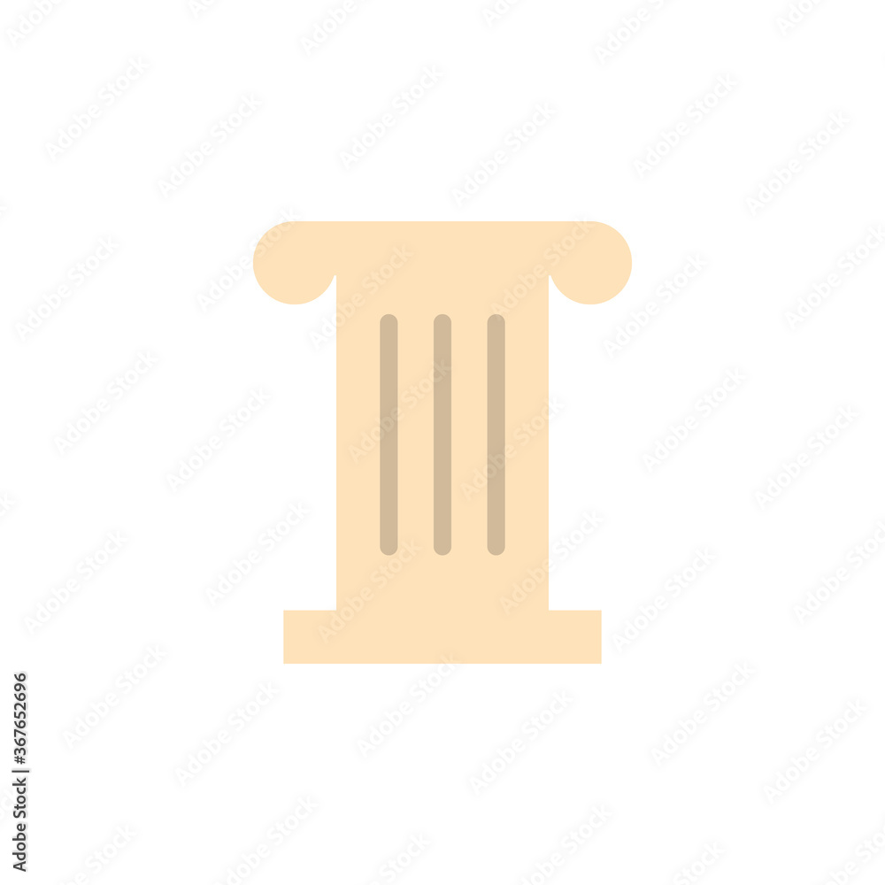 Poster column, art icon. simple color vector elements of cultural activities icons for ui and ux, website o