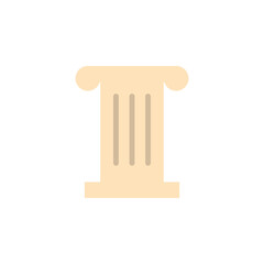 Column, art icon. Simple color vector elements of cultural activities icons for ui and ux, website or mobile application