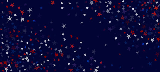 National American Stars Vector Background. USA Memorial Veteran's 11th of November Independence President's Labor 4th of July Day 