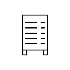 Menu, sign icon. Simple line, outline vector elements of public catering icons for ui and ux, website or mobile application