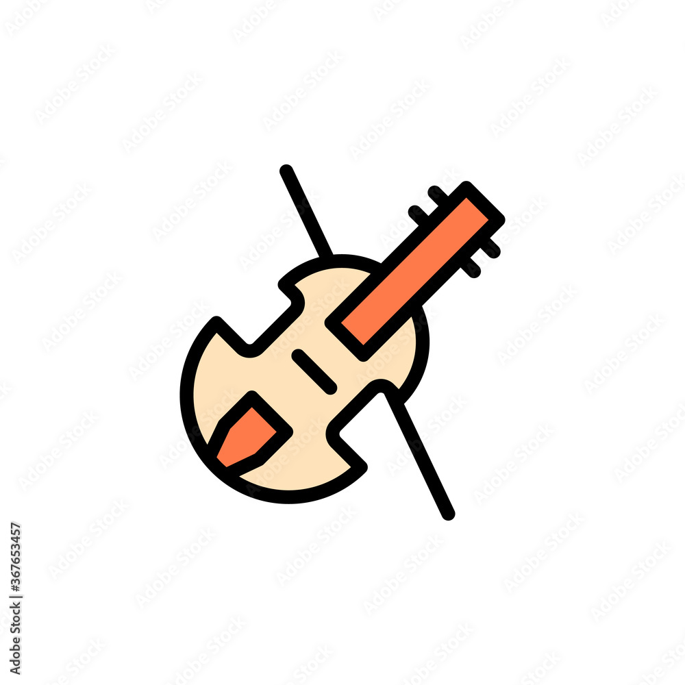 Poster icon. simple color with outline vector elements of cultural activities icons for ui and ux, website 