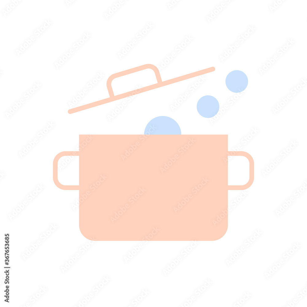 Poster pan, bubble icon. simple color vector elements of public catering icons for ui and ux, website or mo
