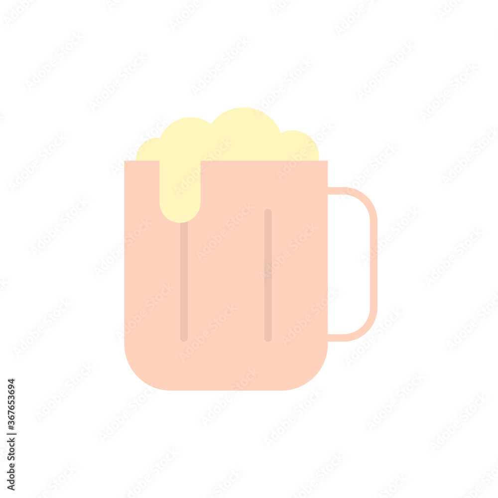 Poster glass, beer icon. simple color vector elements of public catering icons for ui and ux, website or mo