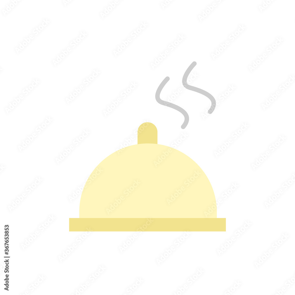 Poster tray, steam icon. simple color vector elements of public catering icons for ui and ux, website or mo