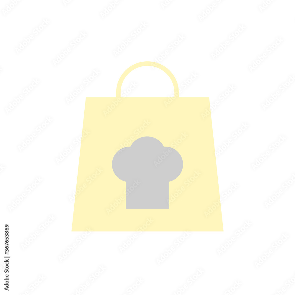 Poster package, hat icon. simple color vector elements of public catering icons for ui and ux, website or m