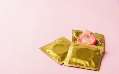 condom in wrapper pack is tear open