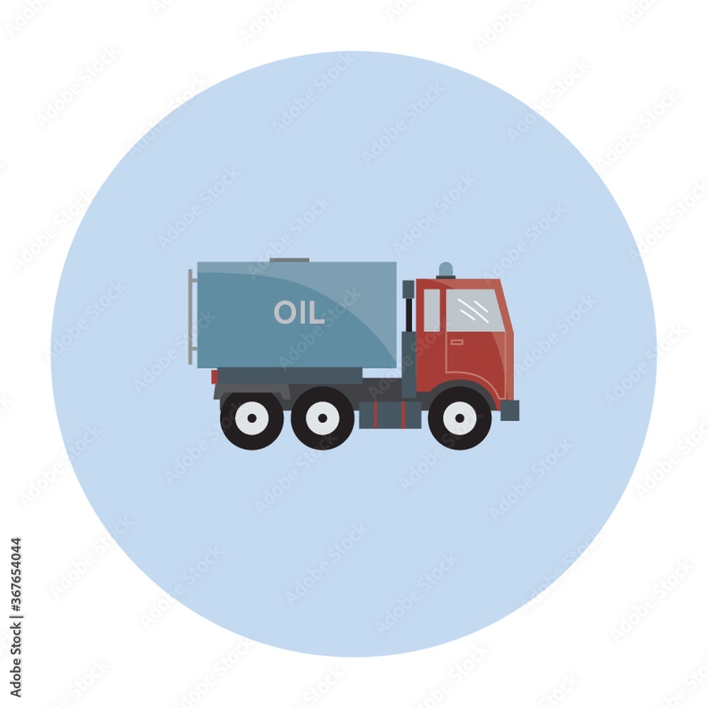 Poster oil tanker truck