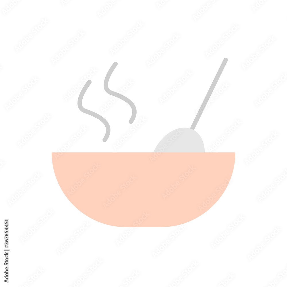 Poster plate, spoon icon. simple color vector elements of public catering icons for ui and ux, website or m