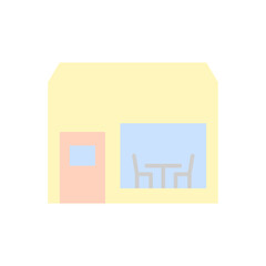 Restaurant, building icon. Simple color vector elements of public catering icons for ui and ux, website or mobile application