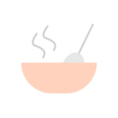Plate, spoon icon. Simple color vector elements of public catering icons for ui and ux, website or mobile application