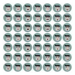 set of emoticons