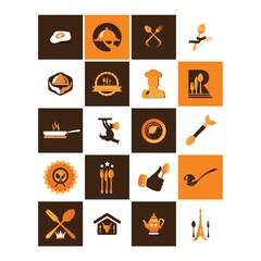 restaurant icon collection