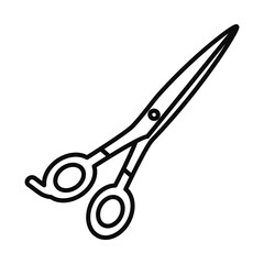 scissor line style icon vector design