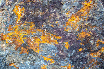 Colorful rock texture on the Atherton Tablelands in Tropical North Queensland, Australia