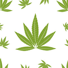 Pattern leaves with green color