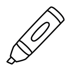 highlighter pen icon, line style