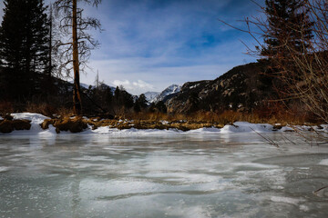 Frozen River Landscape