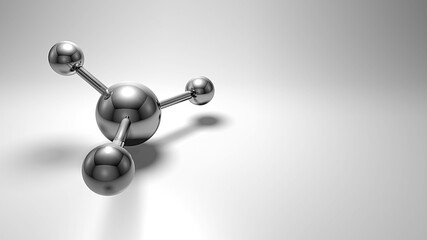 3d rendering molecule background science