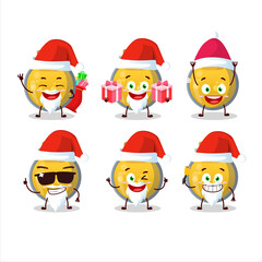 Santa Claus emoticons with golden potion cartoon character