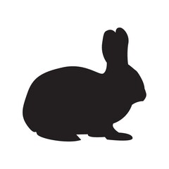 silhouette of rabbit