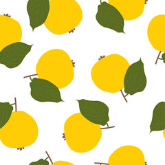 Araza Fruit.  Seamless Vector Patterns 
