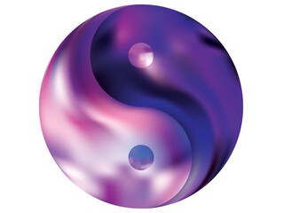 Smooth background in the form of yin yang.